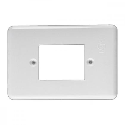 Imagem de Placa Conjunto Ilumi Stylus Branco 4X2 -3 Interuptores - 2051