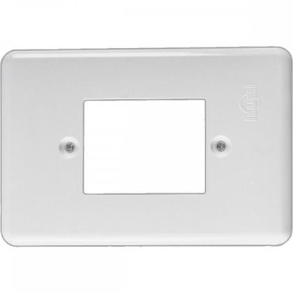 Imagem de Placa Conjunto Ilumi Stylus Branco 4X2 -3 Interuptores - 2051