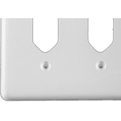 Imagem de Placa Conjunto Ilumi Stylus Branco 4X4 - 1 Tomada + 1 Tomada 248E1