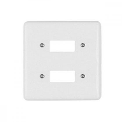 Imagem de Placa Conjunto Ilumi Stylus Branco 4X4 - 2 Interruptores 250-G