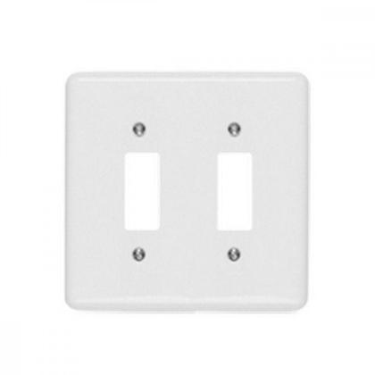 Imagem de Placa Conjunto Ilumi Stylus Branco 4X4 - 2 Interruptores 250-G