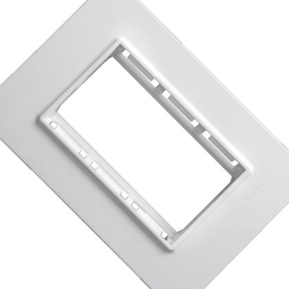 Imagem de Placa Conjunto Modular Ilumi Vivaz 4X2 - 3 Modulos .Juntos + Suporte 76100