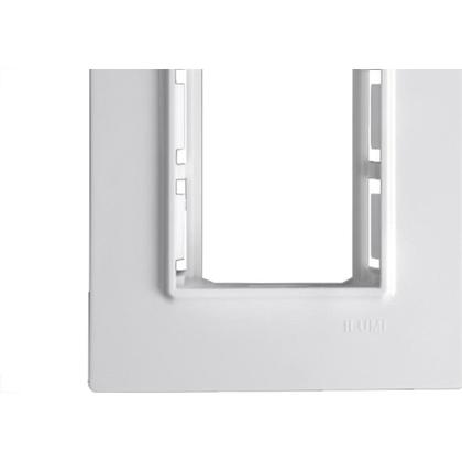 Imagem de Placa Conjunto Modular Ilumi Vivaz 4X2 - 3 Modulos .Juntos + Suporte 76100