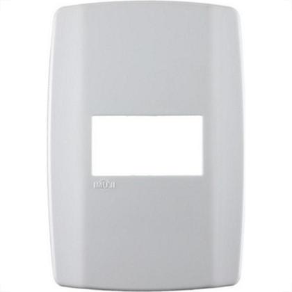 Imagem de Placa Conjunto Modular Slim 4X2 - 1 Modulo Horizontal Branca 8207