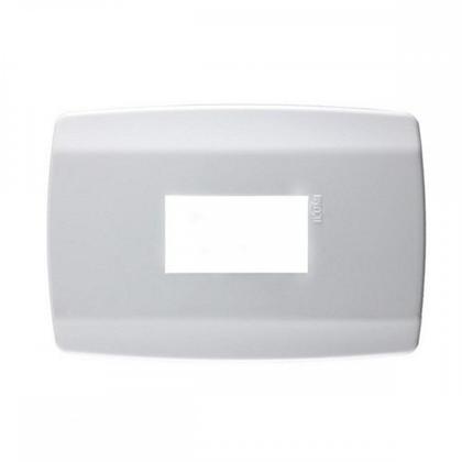 Imagem de Placa Conjunto Modular Slim 4X2 - 1 Modulo Vertical Branca 8206