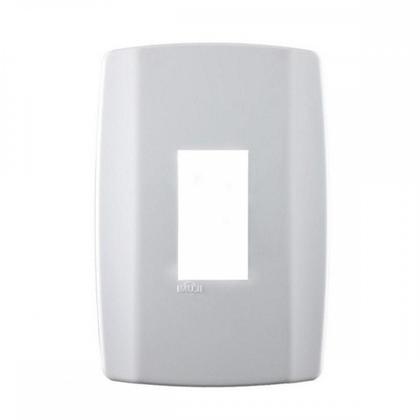 Imagem de Placa Conjunto Modular Slim 4X2 - 1 Modulo Vertical Branca 8206