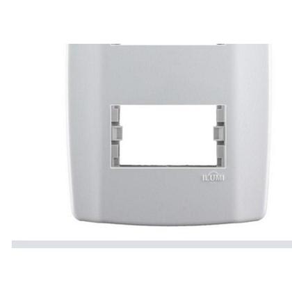 Imagem de Placa Conjunto Modular Slim 4X2 - 2 Modulos Separados Horizontais Com Suporte 82080