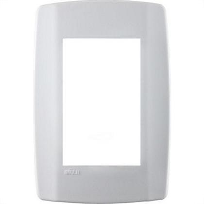 Imagem de Placa Conjunto Modular Slim 4X2 - 3 Modulos Juntos Branca 8210