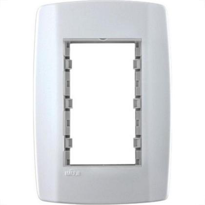 Imagem de Placa Conjunto Modular Slim 4X2 - 3 Modulos Juntos Com Suporte 82100