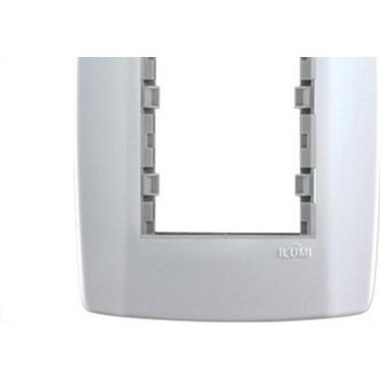 Imagem de Placa Conjunto Modular Slim 4X2 - 3 Modulos Juntos Com Suporte 82100