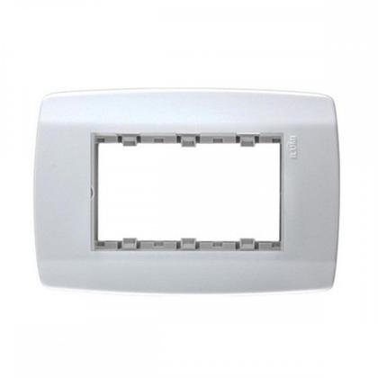 Imagem de Placa Conjunto Modular Slim 4X2 - 3 Modulos Juntos Com Suporte 82100