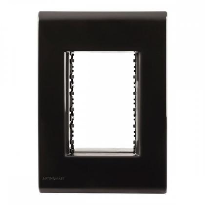 Imagem de Placa Conjunto Modular Tramontina Liz 4X2 - Grafite 3 Modulos - 57106048