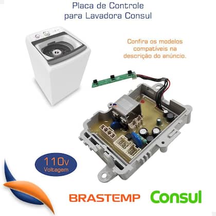 Imagem de Placa Controle Lavadora Consul Cwh12 W11387505 110v / W11388859