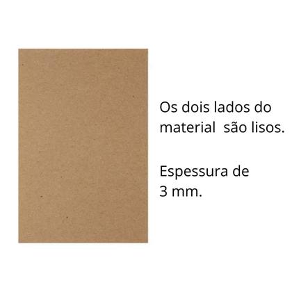 Imagem de Placa cru mdf HDF 30cmx40cm 3mm de espessura colagem artesanato 10 unidades