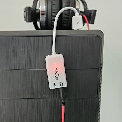 Imagem de Placa De Áudio 7.1 Adaptador P2/usb Fone E Microfone Bm-800