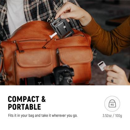 Imagem de Placa de bateria de montagem em V Neewer Mini com 1/4 de rosca PS005