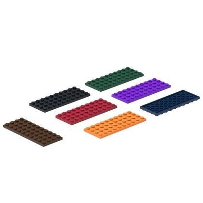 Imagem de Placa de Blocos Colorida 3030 (19 Peças) - 4x10 Pontos - Compatível com Lego
