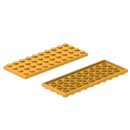 Imagem de Placa de Blocos Colorida 3030 (19 Peças) - 4x10 Pontos - Compatível com Lego