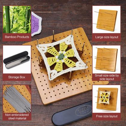 Imagem de Placa de bloqueio de crochê ULOI atualizada com barras de tensão e pinos