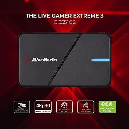 Placa de captura AVerMedia Live Gamer Extreme 3 GC551G2 4K - Peças