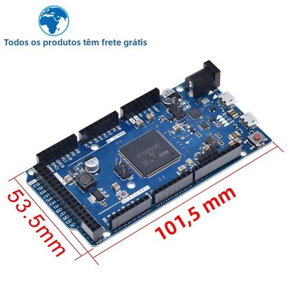 Imagem de Placa De Desenvolvimento 32-bit ARM Cortex-M3 DUE R3 SAM3X8E Mega2560 Duemilanove Para Arduino Com
