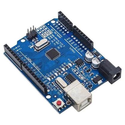 Imagem de Placa de Desenvolvimento Arduino Uno R3 com Atmega328p - Cabo Pin Header Incluso