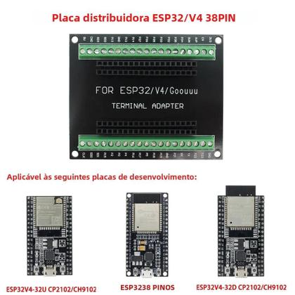 Imagem de Placa De Desenvolvimento Dual Core ESP32 WiFi Bluetooth Baixo Consumo De Energia ESP32S ESP32