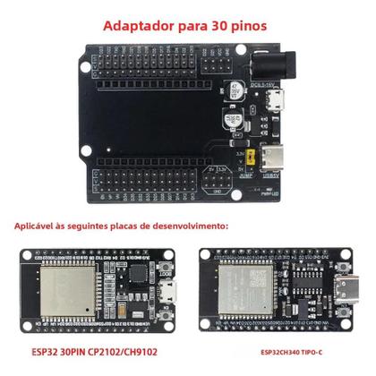 Imagem de Placa De Desenvolvimento Dual Core ESP32 WiFi Bluetooth Baixo Consumo De Energia ESP32S ESP32