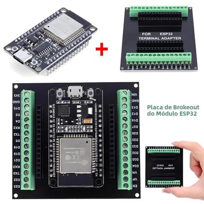 Imagem de Placa De Desenvolvimento ESP32-S Tipo C Bluetooth Wifi Módulo ESP32 Nodemcu Placa De Expansão