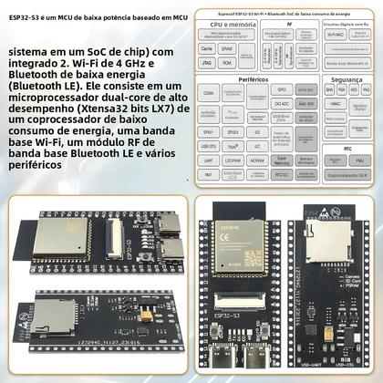 Imagem de Placa De Desenvolvimento ESP32-S3 N16R8 Módulo De Câmera Wifi BT 2.4G OV2640 OV5640 8MB PSRAM 16MB