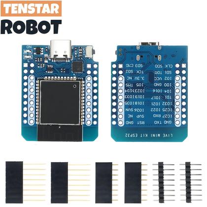 Imagem de Placa De Desenvolvimento ESP32 WiFi Bluetooth D1 MINI Com Chip Serial CH9102 Para Internet Das