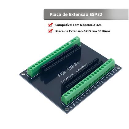 Imagem de Placa De Desenvolvimento ESP32 WiFi Bluetooth NodeMCU-32S Lua 38Pin GPIO Placa De Expansão