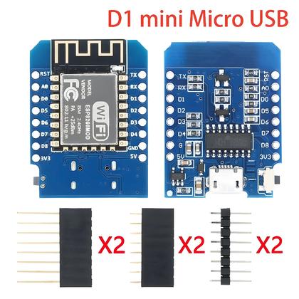 Imagem de Placa De Desenvolvimento Micro USB Tipo-C WeMos D1 Mini pro V3.0 V4.0 ESP32 S2 MINI WIFI NodeMCU Lua