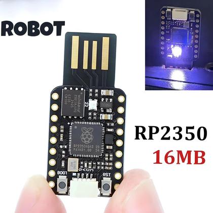 Imagem de Placa De Desenvolvimento Mini Dual-Core RP2350A 16MB Flash 520KB SRAM Para Módulo USB Raspberry Pi