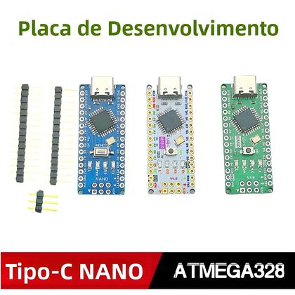 Imagem de Placa De Desenvolvimento Nano 3.0 De Alta Qualidade Compatível Com Arduino Tipo-C Chip CH340C