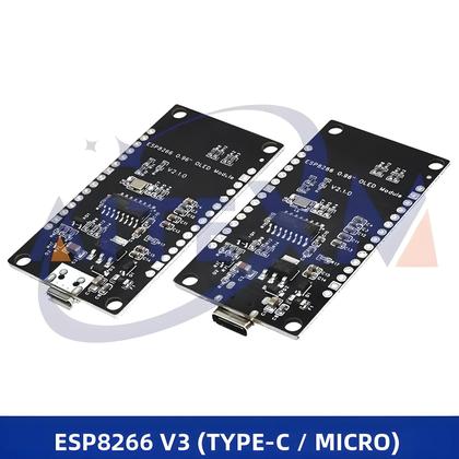 Imagem de Placa De Desenvolvimento NodeMCU ESP8266 V3 Com Display OLED De 0,96 Polegadas, Módulo WiFi ESP-12F,