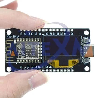 Imagem de Placa De Desenvolvimento NodeMCU ESP8266 V3 Com Display OLED De 0,96 Polegadas, Módulo WiFi ESP-12F,