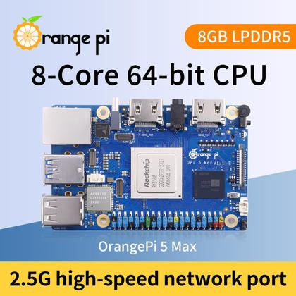 Imagem de Placa de desenvolvimento Orange Pi 5 Max 8GB RAM LPDDR5 8K Video
