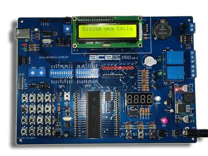 Imagem de Placa de Desenvolvimento para Microcontroladores PIC18F4520 - ACEPIC PRO