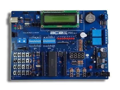 Imagem de Placa de Desenvolvimento para Microcontroladores PIC18F4520 - ACEPIC PRO