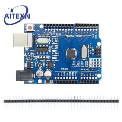 Imagem de Placa De Desenvolvimento UNO R3 ATMEGA328P CH340 ATEGA16U2 Compatível Com Arduino Proto Shield Placa