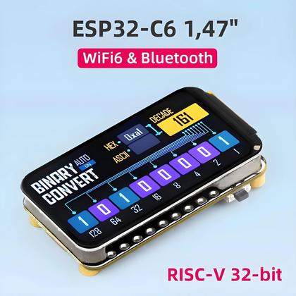 Imagem de Placa De Desenvolvimento Waveshare ESP32-C6 Com Display De 1.47 Polegadas, RISC-V, WiFi 6, BT, LCD