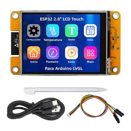 Imagem de Placa De Desenvolvimento WiFi Bluetooth ESP32 Com Tela Touch TFT LCD De 2.8 Polegadas Para Arduino