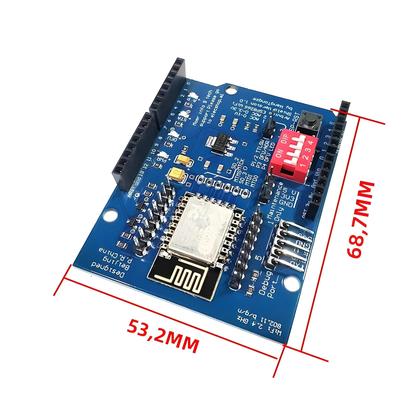 Imagem de Placa De Desenvolvimento WiFi Sem Fio ESP8266 ESP-12E UART Para Módulos De Circuitos Arduino UNO R3
