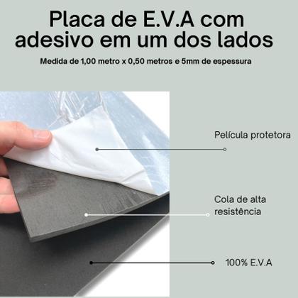 Imagem de Placa de eva adesivado 1,00x0,50 5mm folha eva