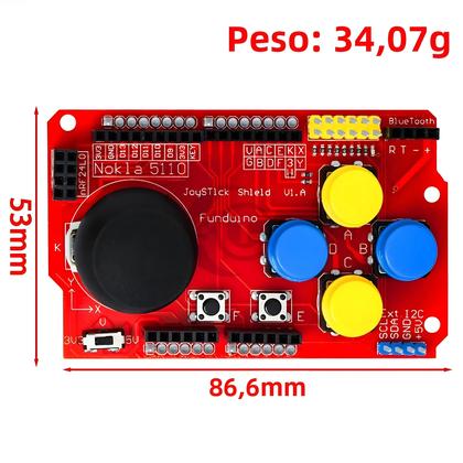 Imagem de Placa De Expansão Joystick Shield Para Arduino Com Função De Teclado E Mouse Analógico