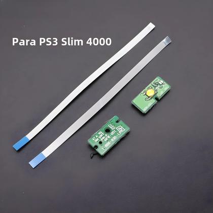 Imagem de Placa De Interruptor De Botão Liga / Desliga PS3 Com Cabo De Fita Flex MSW-K02 Para Super Slim 4000