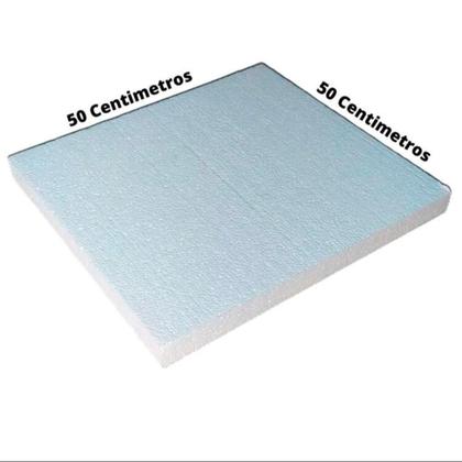 Placa de Isopor para Isolamento 50x50x04cm para Laje e Forro *kit 10 placas - ISOPOR EPS Imagem de Placa de Isopor para Isolamento 50x50x04cm para Laje e Forro *kit 10 placas