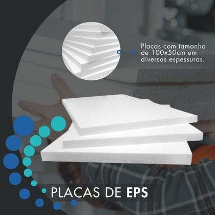 Imagem de Placa de Isopor Termo Acústica 50 mm 5 Unidades