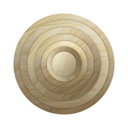 Imagem de Placa De Madeira de Pinus 40x40 Redonda diametro de 40cm Redonda, DIY
